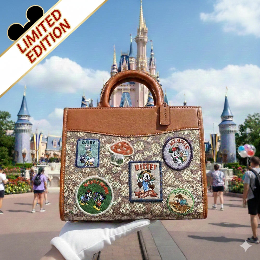 COACH X DISNEY LIMITED EDITION 2023 ✨️ Rogue 25 Bag - Signature Canvas Patchwork